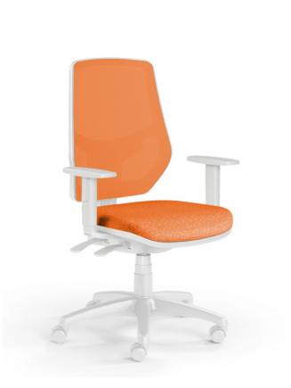 Kancelářské židle Emagra - Kancelářská židle LEX 230/BW oranžová