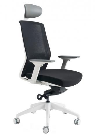 Kancelářské židle BESTUHL - Kancelářské křeslo J17 bílý plast
