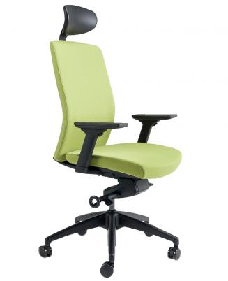 Kancelářské židle BESTUHL - Kancelářské křeslo J2 SERIES černý plast