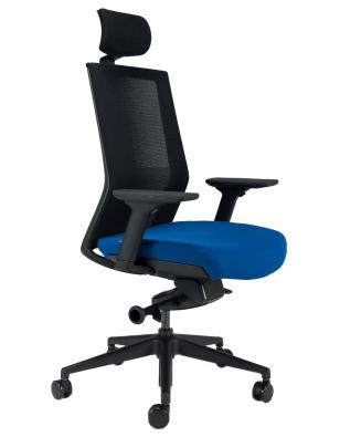 Kancelářské židle BESTUHL - Kancelářské křeslo S27 černý plast