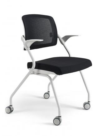 Konferenční židle - přísedící BESTUHL - Konferenční židle U20 bílý plast