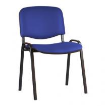  Konferenční židle Manutan Expert ISO Leath Black, modrá