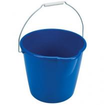  Plastový kbelík Manutan Expert s výlevkou, 12 l, modrý