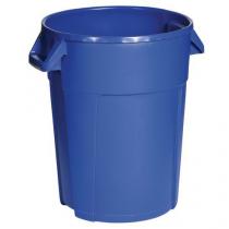  Plastový odpadkový koš Manutan Expert Pure, objem 85 l, modrá