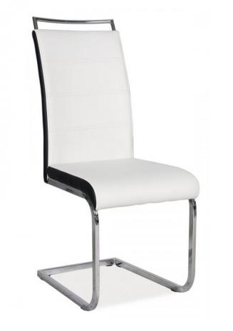 Sedia kovové - Kuchyňská židle H441 bíločerná