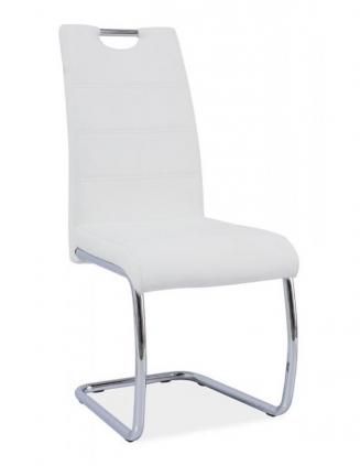 Sedia kovové - Kuchyňská židle H666 bílá