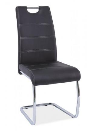 Sedia kovové - Kuchyňská židle H666 černá
