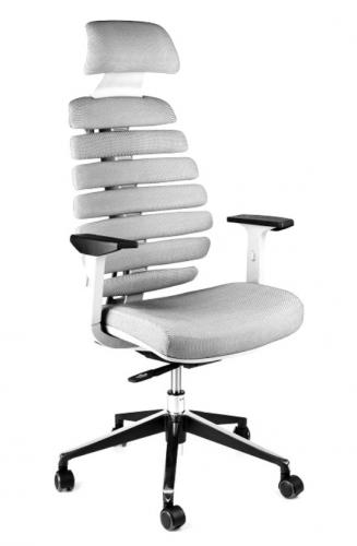 Kancelářské židle Node - Kancelářská židle FISH BONES PDH šedý plast, šedá SH04