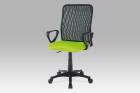  Kancelářská židle, látka MESH zelená / černá, plyn.píst