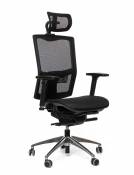 Kancelářské židle Emagra Kancelářská židle X5M černá G52 4M F 18 černé plasty s podhlavníkem