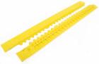  Žlutá gumová náběhová hrana "samec" (100% nitrilová pryž) pro rohože Fatigue - 100 x 7,5 cm