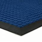  Modrá textilní gumová čistící vstupní rohož FLOMA Little Squares - délka 90 cm, šířka 150 cm a výška 0,8 cm