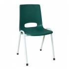  Plastová jídelní židle Pavlina Grey Light, zelená