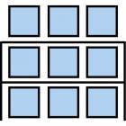  Paletový regál Cell, základní, 210,6 x 270 x 110 cm, 5 200 kg, 2 patra, modrý