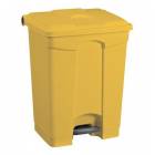  Plastový odpadkový koš Manutan Expert, objem 45 l, žlutý