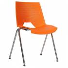  Plastová jídelní židle Strike, oranžová