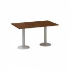  Konferenční stůl Alfa 400 s šedým podnožím, 140 x 80 x 74,2 cm, dezén ořech