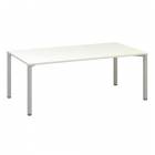  Konferenční stůl Alfa 420 s šedým podnožím, 200 x 100 x 74,2 cm, dezén bílá