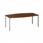  Konferenční stůl Alfa 420 s šedým podnožím, 200 x 110 x 74,2 cm, dezén ořech