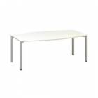  Konferenční stůl Alfa 420 s šedým podnožím, 200 x 110 x 74,2 cm, dezén bílá