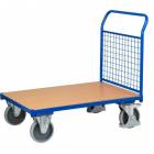 Plošinový vozík s madlem s mřížovou výplní, do 500 kg, 100,6 x 112,5 x 70 cm
