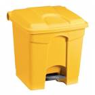  Plastový odpadkový koš Manutan Expert, objem 30 l, žlutý