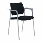  Konferenční židle Dream Grey, s područkami, černá
