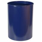  Kovový odpadkový koš Tube, objem 30 l, modrý