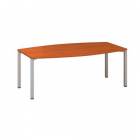  Konferenční stůl Alfa 420 s šedým podnožím, 200 x 110 x 74,2 cm, dezén třešeň