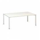 Konferenční stůl Alfa 420 s bílým podnožím, 200 x 120 x 74,2 cm, dezén bílá