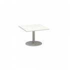 Konferenční stůl Alfa 400 s šedým podnožím, 80 x 80 x 50,7 cm, dezén bílá