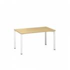  Kancelářský stůl Alfa 200, 140 x 80 x 74,2 cm, rovné provedení, dezén divoká hruška, RAL9010