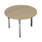  Kruhový konferenční stůl Set 110 x 75 cm, dezén světlé dřevo