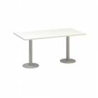  Konferenční stůl Alfa 400 s šedým podnožím, 160 x 80 x 74,2 cm, dezén bílá