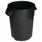  Plastový odpadkový koš Manutan Expert Pure, objem 120 l, černá