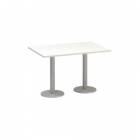  Konferenční stůl Alfa 400 s šedým podnožím, 120 x 80 x 74,2 cm, dezén bílá