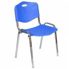  Plastová jídelní židle ISO Chrom, modrá
