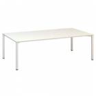  Konferenční stůl Alfa 420 s bílým podnožím, 240 x 120 x 74,2 cm, dezén bílá