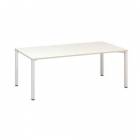  Konferenční stůl Alfa 420 s bílým podnožím, 200 x 100 x 74,2 cm, dezén bílá