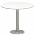  Kruhový konferenční stůl Alfa 400, 90 x 74,2 cm, dezén bílá, RAL9022