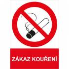  Zákazová bezpečnostní tabulka - Zákaz kouření, 297 x 210 mm, samolepicí fólie