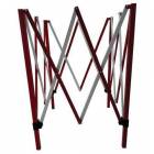  Čtvercová kovová mobilní zábrana Manutan, skládací, 130 x 130 cm