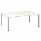  Konferenční stůl Alfa 420 s šedým podnožím, 200 x 120 x 74,2 cm, dezén bílá