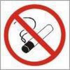  Zákazová bezpečnostní tabulka - Zákaz kouření, 92 x 92 mm, samolepicí fólie