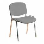  Konferenční židle ISO Velours Chrom, šedá