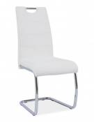 Sedia kovové Kuchyňská židle H666 bílá