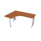 FLEX - Stoly pracovní tvarové Stůl ergo pravý 160x120 cm - FE 60 P třešeň