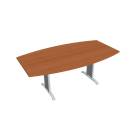 FLEX - Stoly pracovní rovné Stůl jednací sud 200 cm - FJ 200 třešeň