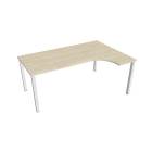 UNI - Stoly pracovní tvarové Stůl ergo levý 180x120 cm - UE 1800 L akát