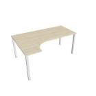 UNI - Stoly pracovní tvarové Stůl ergo pravý 180x120 cm - UE 1800 P akát